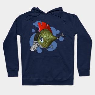 Punk rock fishing lure Hoodie